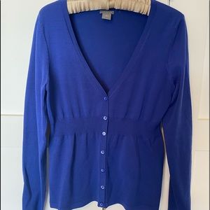 Ann Taylor cardigan. Royal blue.